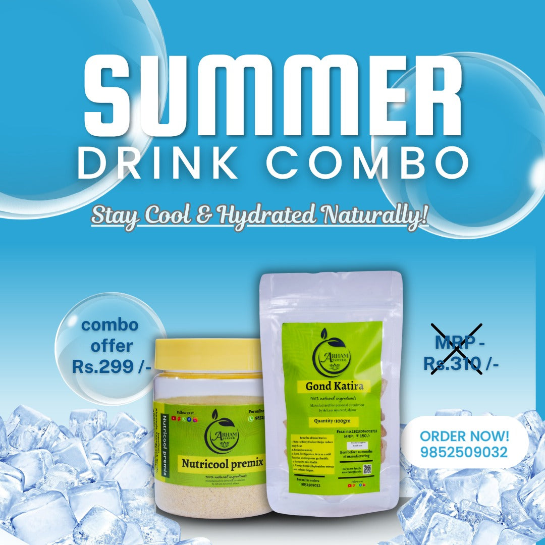 Summer coolant drink combo | Gond katira | Nutricool Premix
