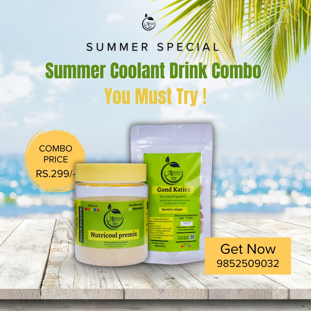 Summer coolant drink combo | Gond katira | Nutricool Premix